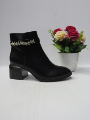 Botki damskie ocieplane na obcasie (36-41) XPL-2317 BLACK