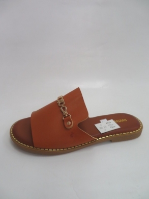 Klapki damskie na płaskim (36-41) HL193 CAMEL