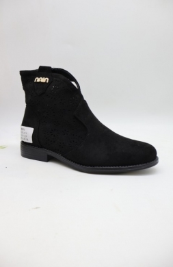 Botki damskie na płaskim (36-41) 257A BLACK