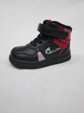 Botki chłopięce ocieplane (21-26) H280 BLACK/RED