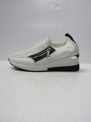 Buty sportowe damskie na koturnie (36-41) J-129 WHITE