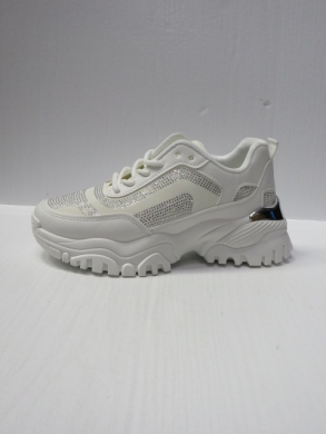 Buty sportowe damskie na płaskim (36-41) WW057 WHITE