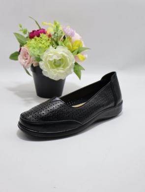 Półbuty damskie na płaskim (39-43) DX8112 BLACK