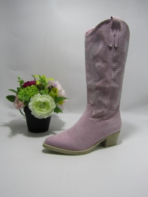 Kozaki damskie na obcasie (36-41) C23-01 PURPLE