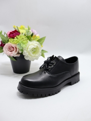 Półbuty damskie na płaskim (36-41) XYX-23207-1 BLACK