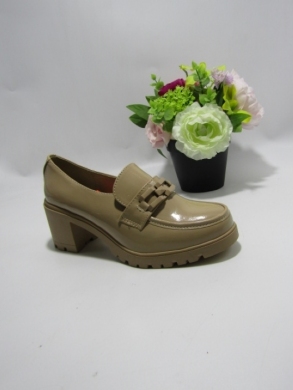 Mokasyny damskie na koturnie (36-41) 5020 KHAKI