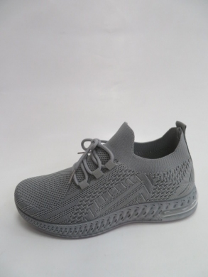 Buty sportowe damskie na płaskim (37-42) N1521 GREY