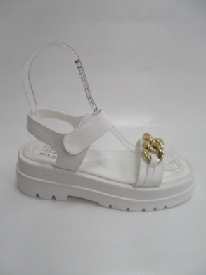 Sandały damskie na koturnie (36-41) K72 WHITE