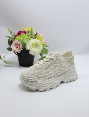 Buty sportowe damskie na płaskim (36-41) SI8833 BEIGE