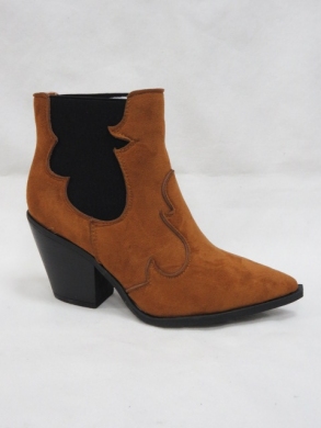 Botki damskie na obcasie (36-41) G7675 CAMEL