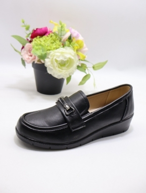 Półbuty damskie na koturnie (36-41) C501 BLACK