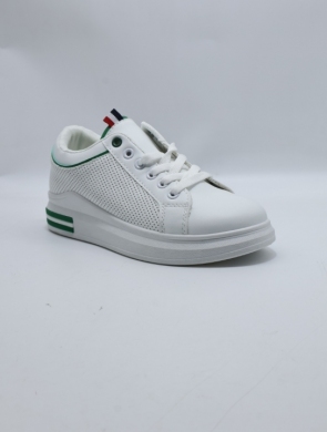 Buty sportowe damskie na płaskim (36-41) D235-313 WH/GREEN