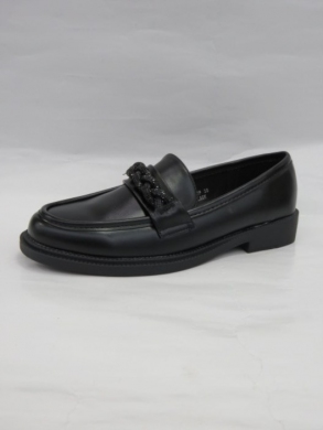 Mokasyny damskie na płaskim (36-41) T555 BLACK