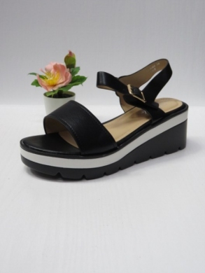 Sandały damskie na koturnie (36-41) B-9060 BLACK