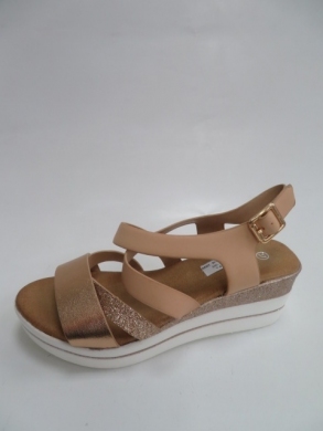 Sandały damskie na koturnie (36-41) BE-9029 CAMEL