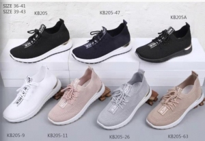 Buty sportowe damskie na płaskim (36-41) KB205