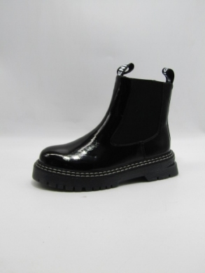 Botki damskie ocieplane na płaskim (36-41) D20-82612-2 BLACK