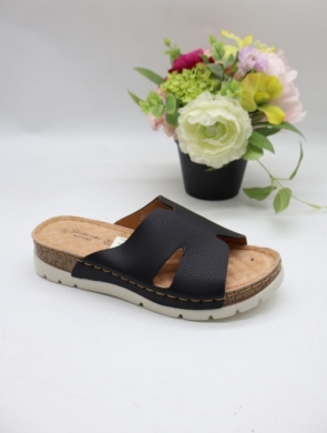 Klapki damskie na płaskim (36-41) Y33 BLACK