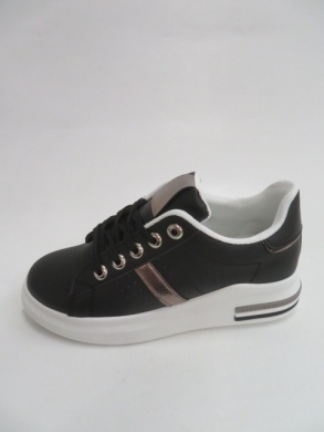 Tenisówki damskie na płaskim (36-41) BO-227 BLACK