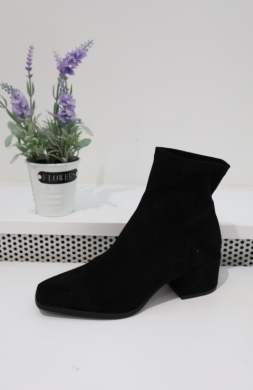 Botki damskie na obcasie (36-41) 2592A-1 BLACK