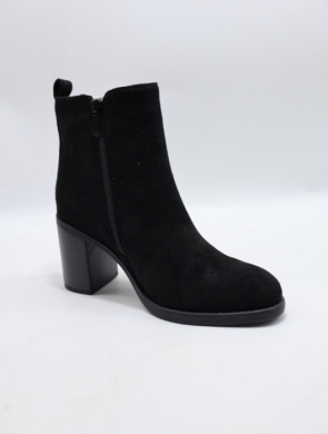 Botki damskie ocieplane na obcasie (36-41) BM77 BLACK