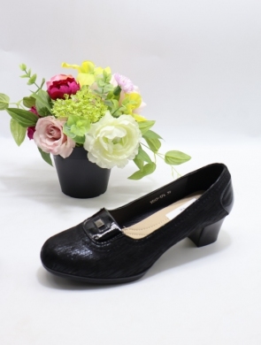 Czółenki damskie na obcasie (36-41) J-176 BLACK