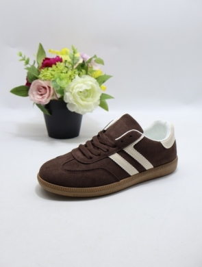Buty sportowe damskie na płaskim (36-41) 6610 BROWN