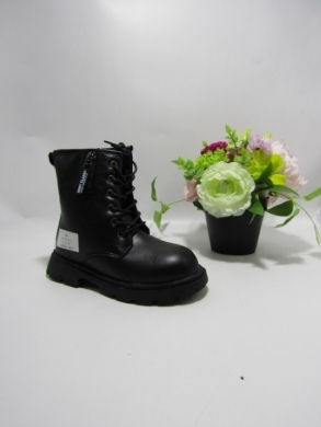 Botki dziewczęce ocieplane (31-36) 919 BLACK