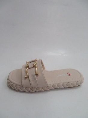 Klapki damskie na płaskim (36-41) T531 BEIGE