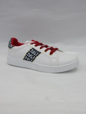 Buty sportowe damskie na płaskim (36-41) QS-61 RED/NAVY