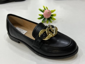 Mokasyny damskie na płaskim (36-41) HX-62 BLACK