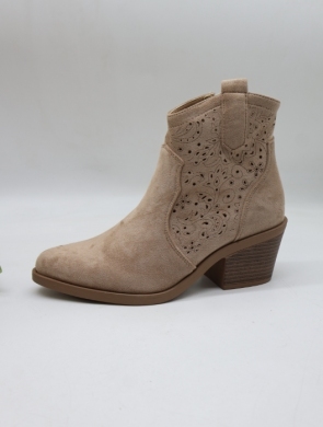 Botki damskie na obcasie (36-41) H258 KHAKI