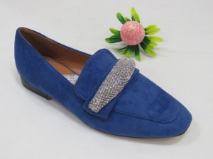 Mokasyny damskie na płaskim (36-41) 100-261 BLUE