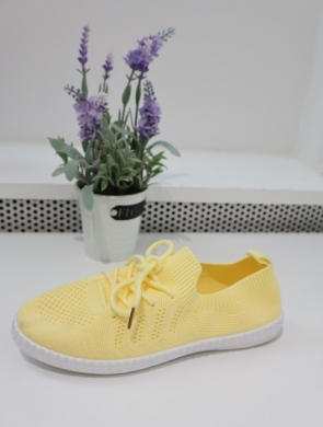 Buty sportowe damskie na płaskim (36-41) 6541 YELLOW