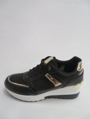 Buty sportowe damskie na koturnie (36-41) 030 BLACK