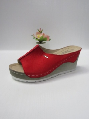 Klapki damskie na koturnie (36-41) 0510 RED