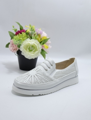 Półbuty damskie na płaskim (36-42) 6252 WHITE