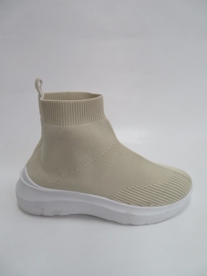 Sneakersy damskie wysokie (36-41) LS611 BEIGE