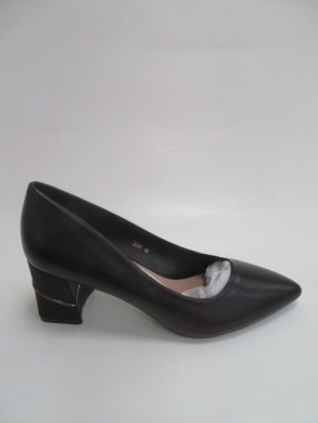 Czółenki damskie na obcasie (36-41) 2208 BLACK