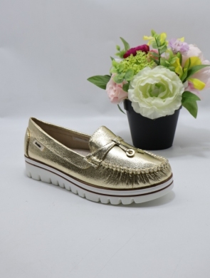 Mokasyny damskie na płaskim (36-41) DW27 GOLD
