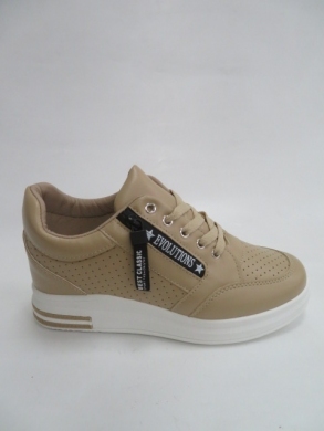 Buty sportowe damskie na koturnie (36-41) AB887 KHAKI