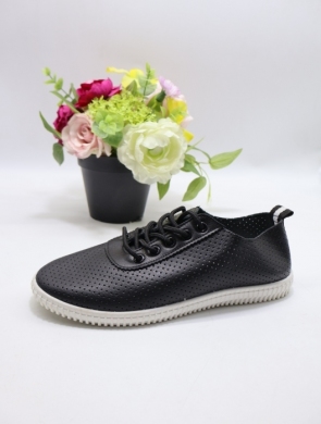 Buty sportowe damskie na płaskim (36-41) 11602-1 BL/WH