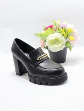 Półbuty damskie na obcasie (36-41) T2338 BLACK