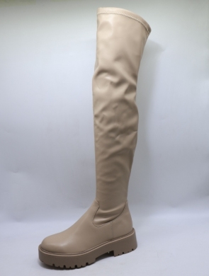 Kozaki damskie na płaskim (36-41) 1660 KHAKI