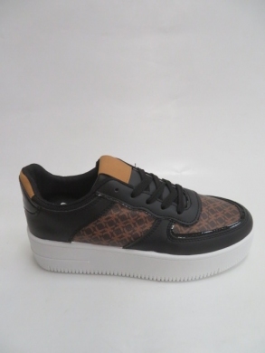 Buty sportowe damskie na płaskim (36-41) 956 BLACK