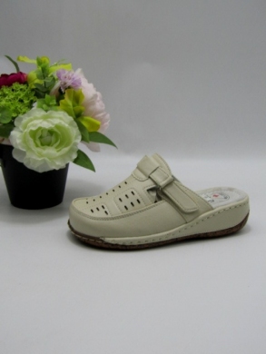 Klapki damskie na koturnie (36-42) C9916-5 BEIGE