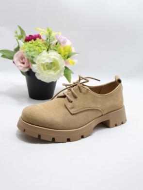 Półbuty damskie na płaskim (36-41) NC1262 KHAKI