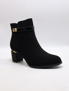Botki damskie ocieplane na obcasie (36-41) AXHX-16 BLACK