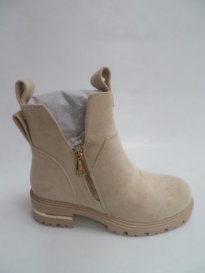 Botki damskie jesienne na płaskim (36-41) HB-152 BEIGE