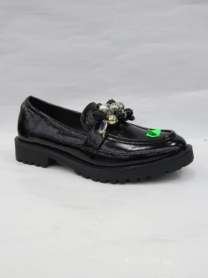 Mokasyny damskie na płaskim (36-41) 0-631 BLACK